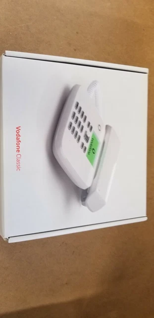 VODAFONE CLASSIC Landline With SIM Slot Gsm For Seniors. (2 PIN EU ADAPTER)
