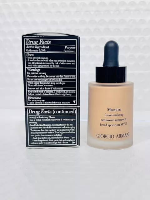 Giorgio Armani Maestro Fusion Makeup Foundation SPF 15 - # 4.5 30ml Womens Make 3