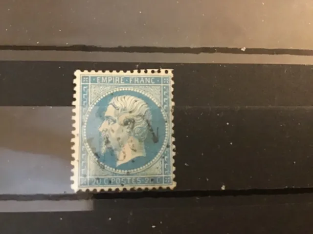 Lot 67 timbre de France type Napoleon III n°22 obl losange GC 