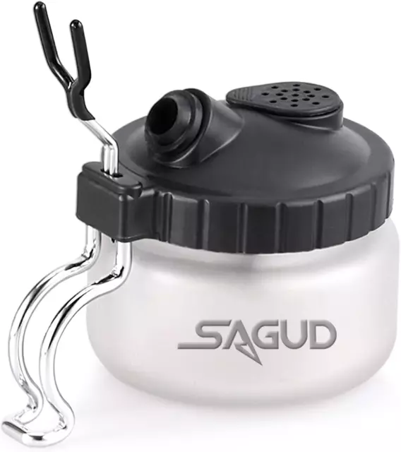 Kit pulizia bottiglie di vetro aerografo SAGUD con supporto spazzolino