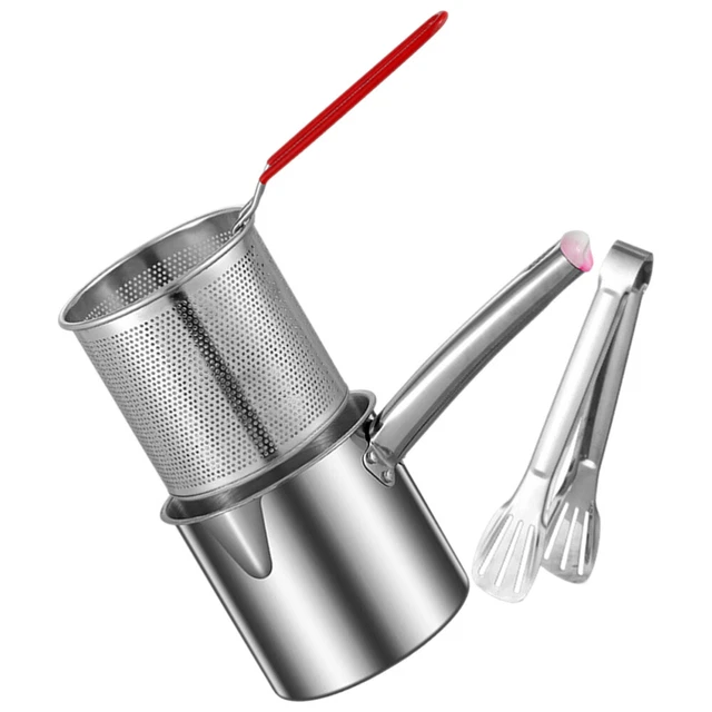 5 Pezzi Cestino Per Friggere Piccolo Cestino Per Friggitrice In Acciaio - Foto 14