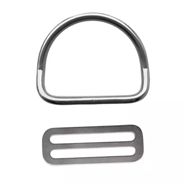 Stainless Steel 2" Weight Belt Keeper with Bent  for Scuba Diving Dive