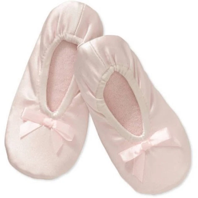 DANSKIN NOW Little Girl's Shoe Size S(6-9) DANCE SLIPPERS Pink ~ New with Tags