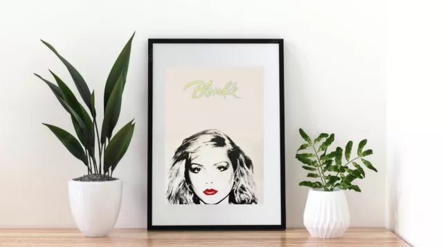 A4 Blondie Red Lips Pop Art Music Film Art Retro Poster  Culture Print