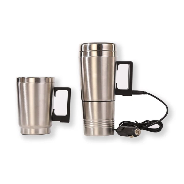 Car Electric Cup Auto Removable Travel USB Heating Coffee Tea Water Mug 12V 24V