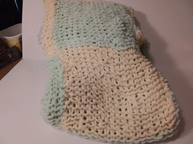 Green And Yellow Baby Afghan