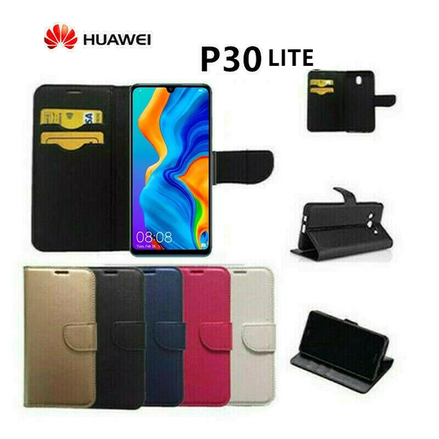 KOUYI Cover Per Huawei P30 Lite, Custodia Portafoglio,Cover Libro,Pelle Flip/Folio Case Con [Funzione Di Supporto] [3-Scheda Slot] [Magnetica] Antiurto (Blu