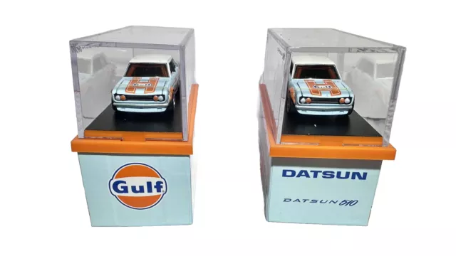 Lot Of 2 Hot Wheels  RLC Exclusive Datsun 510 - Gulf Blue/White/orange