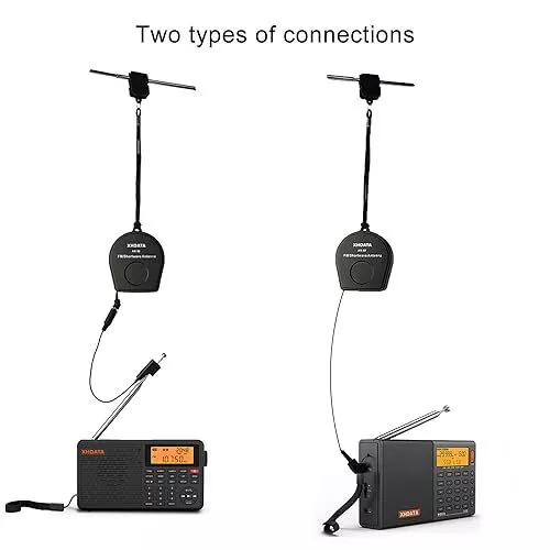 XHDATA AN-80 FM SW Radio Antenne TECSUN AN03 et AN05 Version Combinée pour XHDAT 2