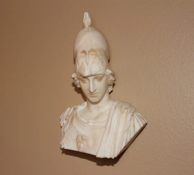 Athena Pallas Statue - 5" Wall Hang Art Sculpture of the Greek and Roman Goddess