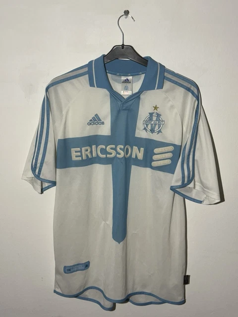 Maillot OM Olympique De Marseille Collector 1998/1999 Adidas Domicile Blanc - Réédition Neuf Taille M