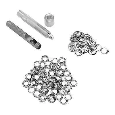 Grommet Eyelet Kit 100 Set w/ Tools Cutter Mandrel | Easy DIY Installation