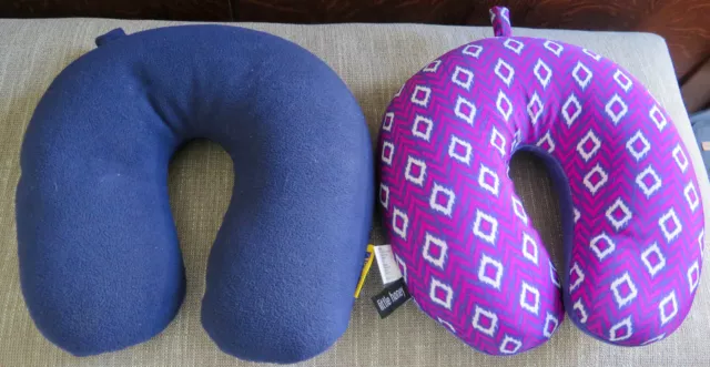 x2 Micro Beads U Shaped Travel Neck Pillow Head Neck Sleep Support Cushion