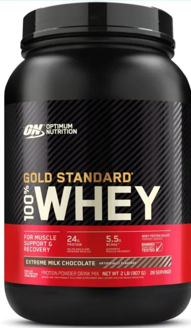 Optimum Nutrition Gold Standard 100% Whey Protein Powder Extreme Milk Chocolate