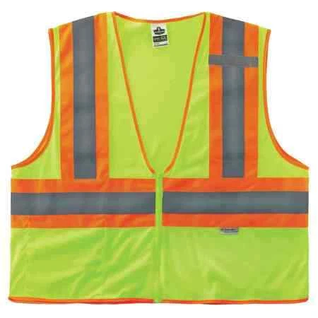 ERGODYNE 8230Z Lime Type R Class 2 Two-Tone Vest,2XL/3