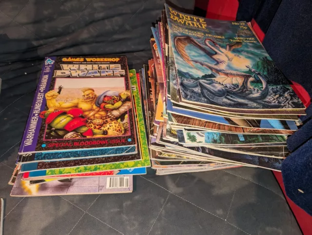 White Dwarf Bundle, 200 Editions From Issue 36 To 300. Couple Missing. Various