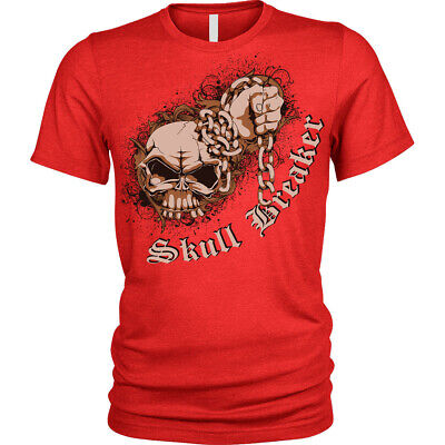 Kids Boys Girls Skull Breaker Biker Gothic Rider Skeleton Fighter gang T-Shirt
