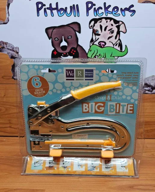 We R Memory Keepers Crop-A-Dile 2 Big Bite Punch 6” Reach-NEW