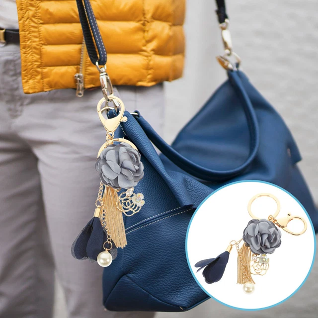 Keychain Rose Sac de décoration de chaîne de clés de pavage de rose Rose