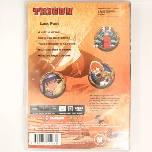 Trigun: Lost Past - Vol 2 (DVD, 1998) Animation Action Adventure TV Series Film 2