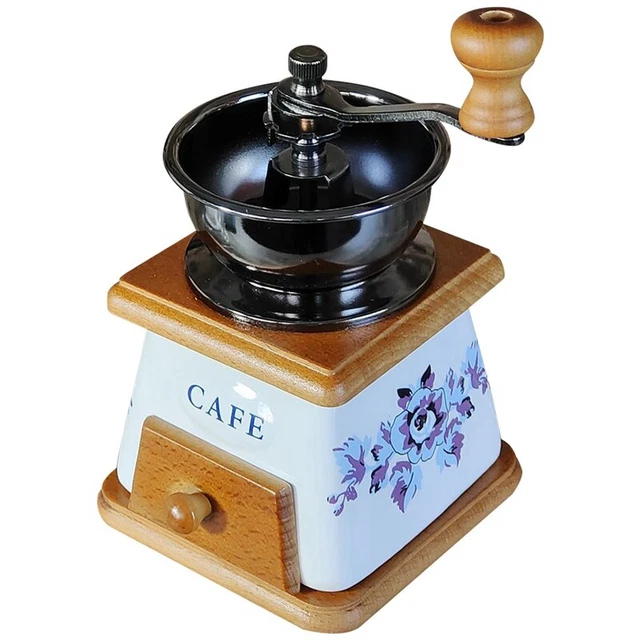 2X(Molinillo de Café Manual Molinillo de Mano de CeráMica PequeñO Molinillo de1)