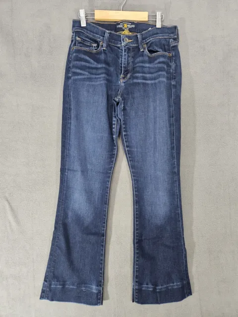 LUCKY BRAND ZOE Boot Cut Mid Rise Dark Wash Stretch Jeans Womens Size 6/28  Comfy £18.77 - PicClick UK