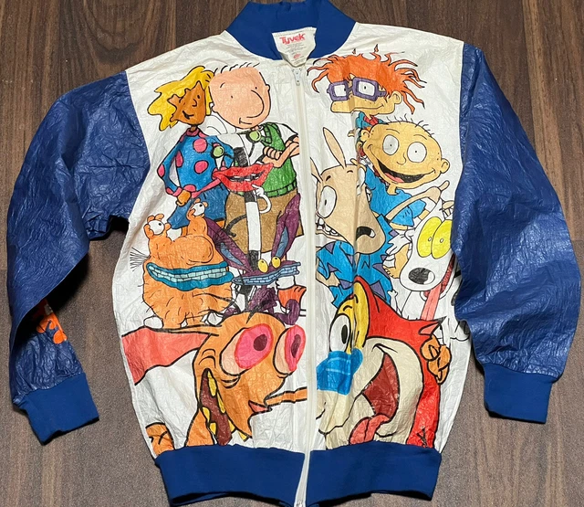 Rare Vintage Nickelodeon Jacket Ren Stimpy Rugrats Ro vrogue.co
