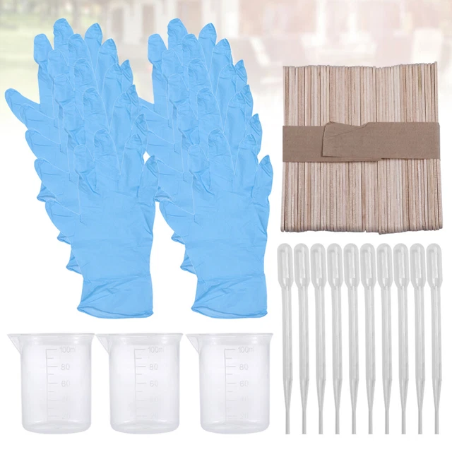 73 Pcs Kristall-Epoxy-Werkzeuge Epoxid-Mischstab Epoxidharz-Mischset Material