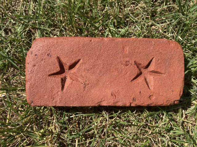 Reclaimed Brick Antique Vintage Reclaimed Star Brick Double Stars