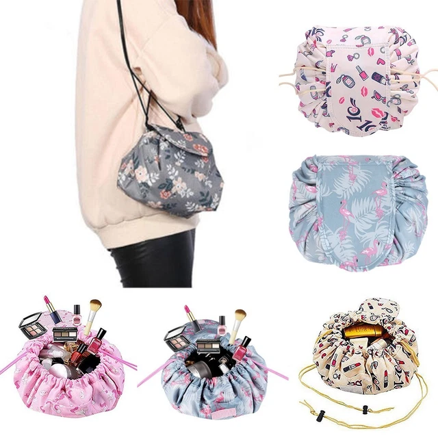 Portable Makeup Bag Storage Travel Pouch Cosmetic Make-up Bags Drawstring Bag