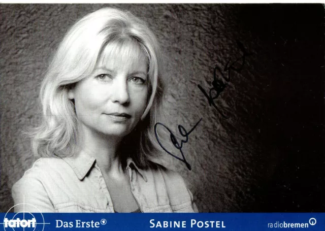 Autogramm - Sabine Postel (Tatort)