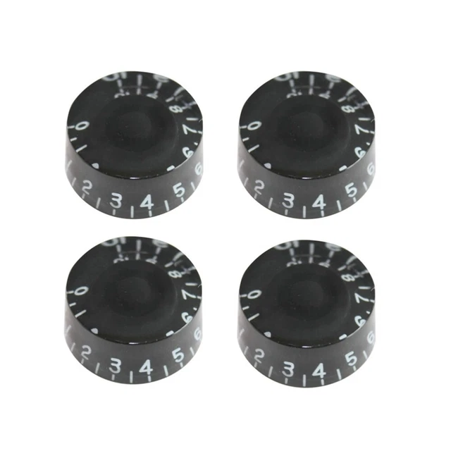 4 PCS / Set Boutons de guitare ronds Vitesse Boutons de contrôle de tonalité