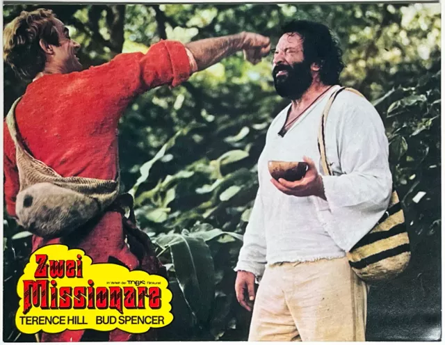 Terence Hill & Bud Spencer ZWEI MISSIONARE original Kino Aushangfoto 1975