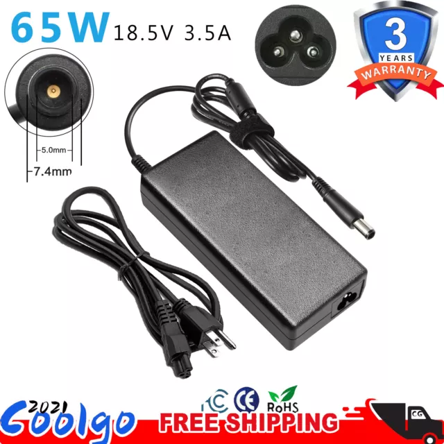 AC Adapter Power Charger For HP Elitebook 8460p 8470p 8460w 8560p 8570p 65W