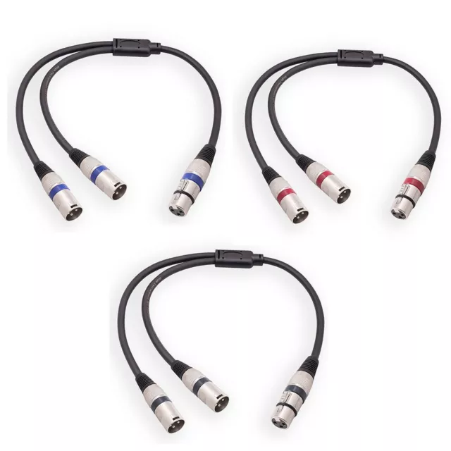 XLR Splitter Kabel für Mikrofone Weiblich zu Dual Männlich Hohe Qualität