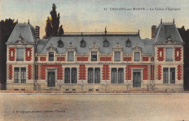 Cpa 51 Chalons Sur Marne La Caisse D'epargne