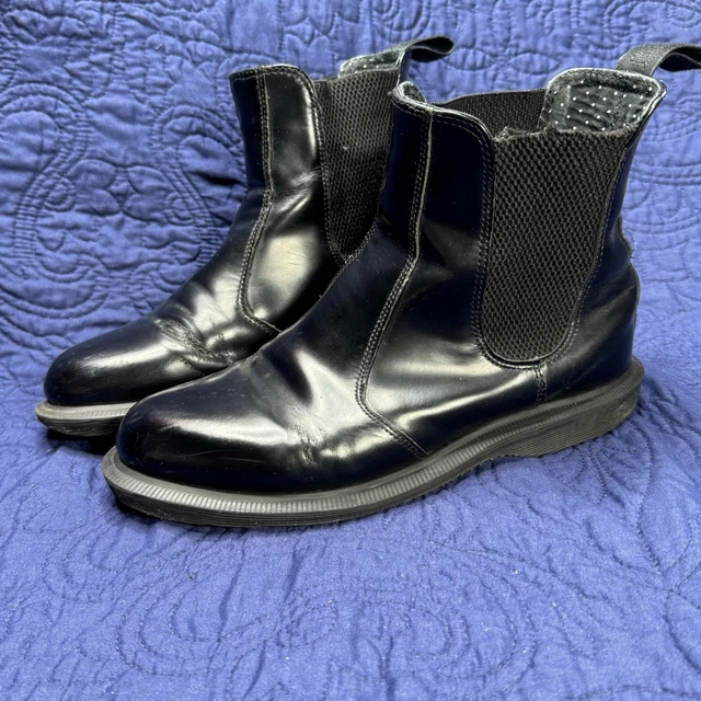 Dr. Martens MAGDALENA II Side Zip Side Gore Boots 7 Women's 24.0cm genuine leather black type Vintage Second Hand