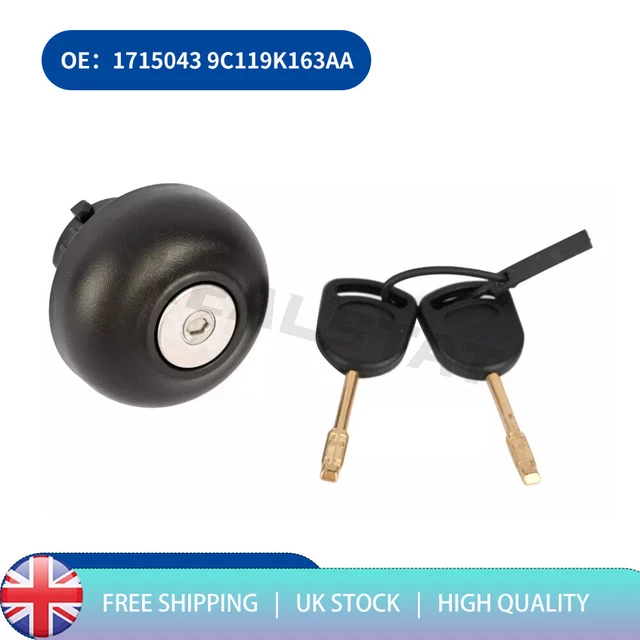 TPUK O.E Quality Locking Fuel Cap For Ford Transit (2000 Onwards) – Mk6, Mk7 – Petrol & Diesel – Includes 2 Keys – Replaces 4411620