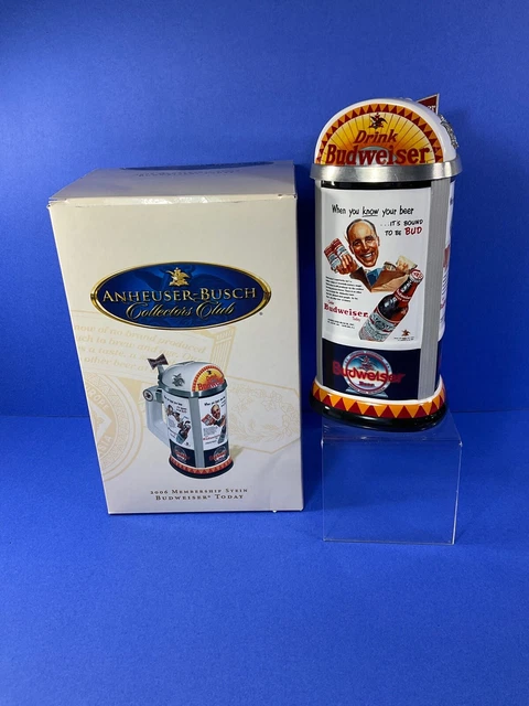 Anheuser-Busch, CB-36, 9.25" 'Budweiser Today' Membership Stein w/ Original Box
