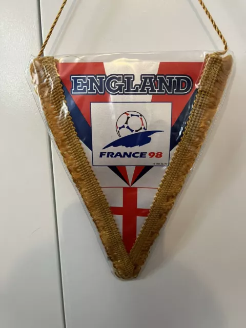 Official France 98 England Pennant