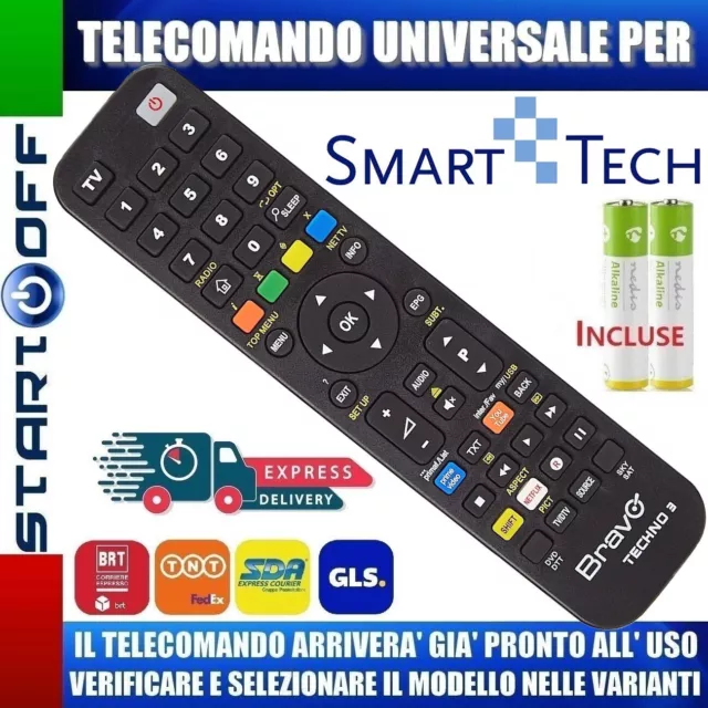 Telecomando Smart Tech Universale Clicca Sul Tuo Modello Lo Riceverai Gia Pronto
