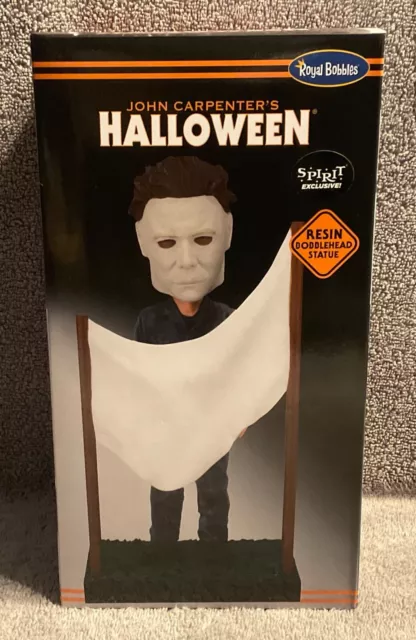 Royal Bobbles Michael Myers Bobblehead Sheet Scene Halloween Collectible