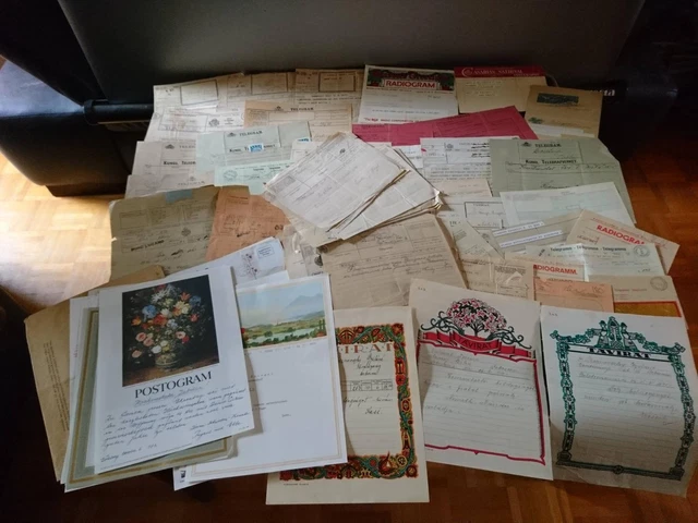 Europa + Übersee Telegramme, 152 Stk., viel vor 1945