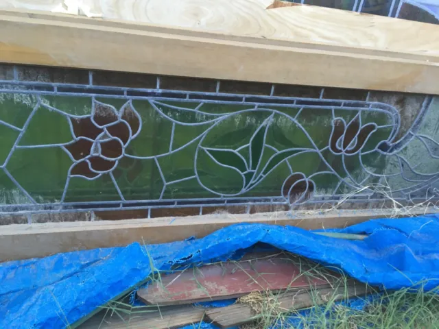 antique stained glass entry doors