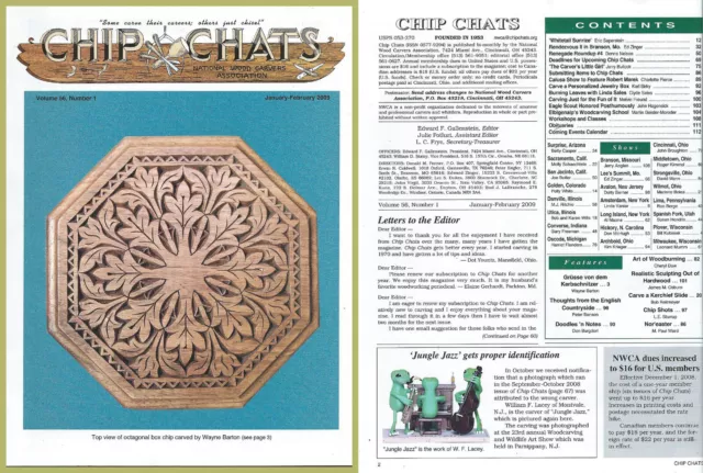 Chip Chats Magazin der National Woodcarvers Association ... Januar-Februar 2009 (o)