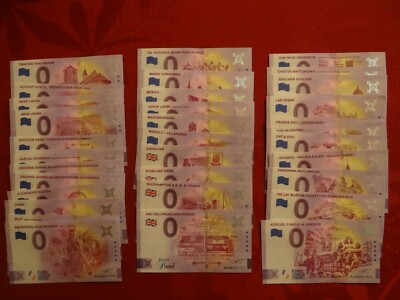 notes to choose 0 Euro Souvenir billets SPECIMEN à choisir scheine zu wählen 