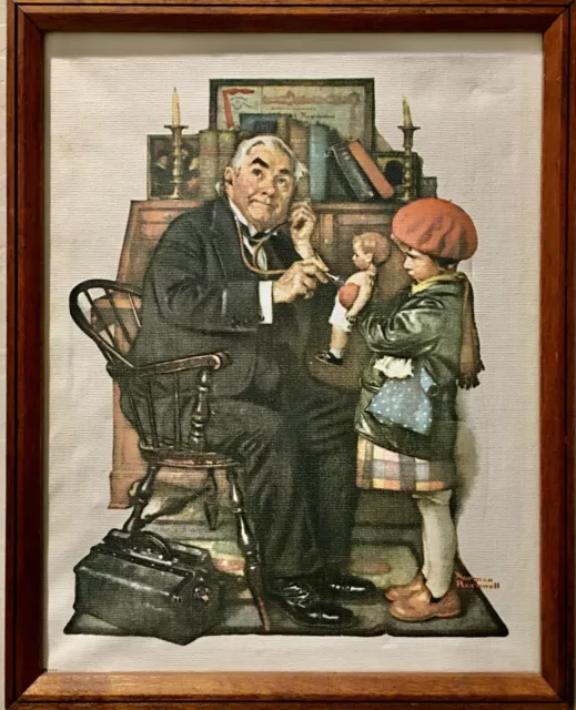 "The Doctor and the Doll" by Norman Rockwell