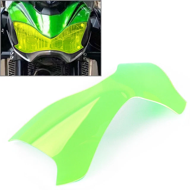 Front Headlight Guard Shield Screen Green Lens Cover For kawasaki Z900 2017-2019