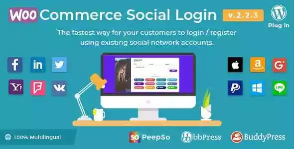 WooCommerce Social Login  - WordPress Plugin & Updates ⭐GPL⭐ WordPress