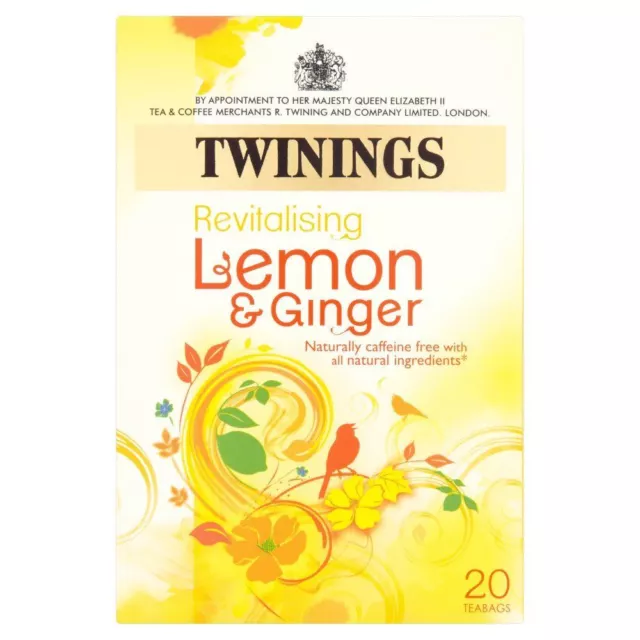 Twinings - Thé goût citron & gingembre - 20 sachets